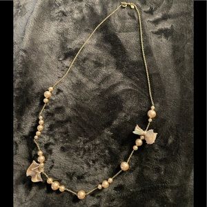 Pretty long silk and pearl J. Crew necklace!